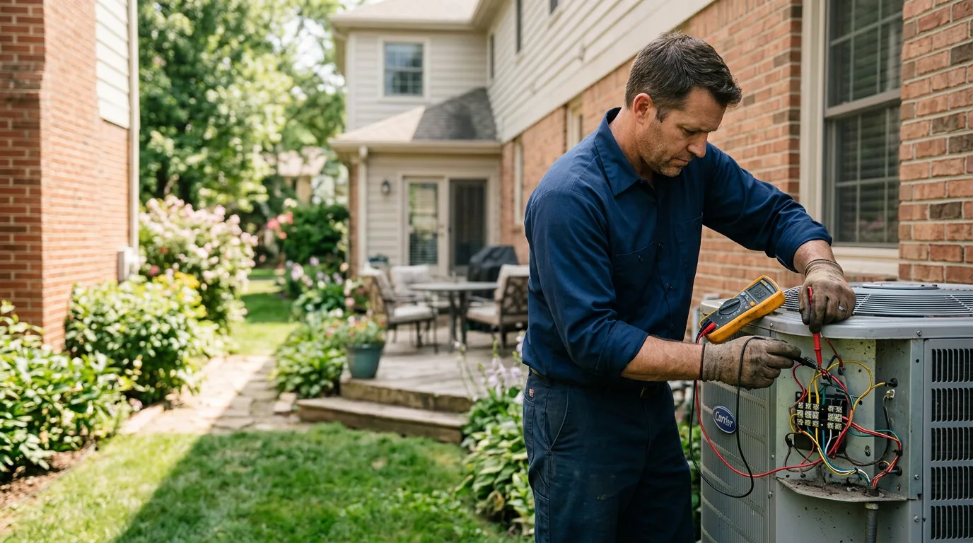 HVAC technician working near Alpine, NJ